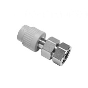 Муфта разъемная с евроконусом 20 х 1/2" (ВР) ПП (PP-R100) серая HEISSKRAFT